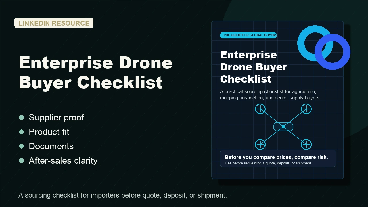 Enterprise drone buyer checklist preview